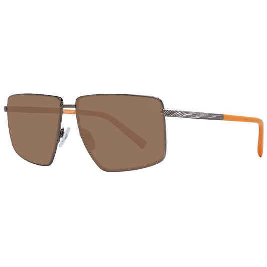 Brown Metal Sunglasses