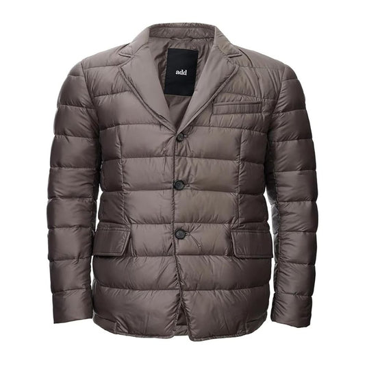 Gray Polyamide Men Jacket