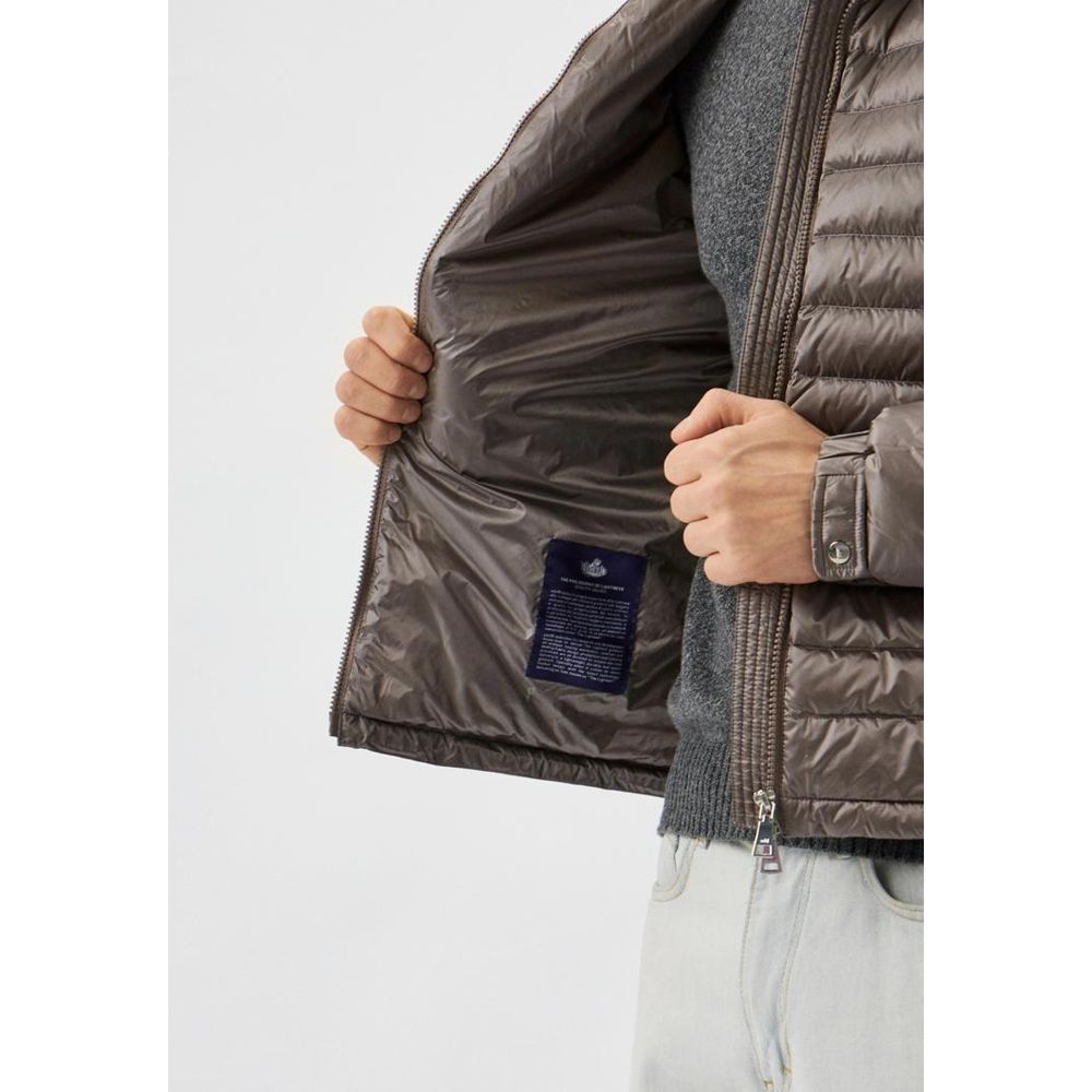 Gray Polyamide Men Jacket