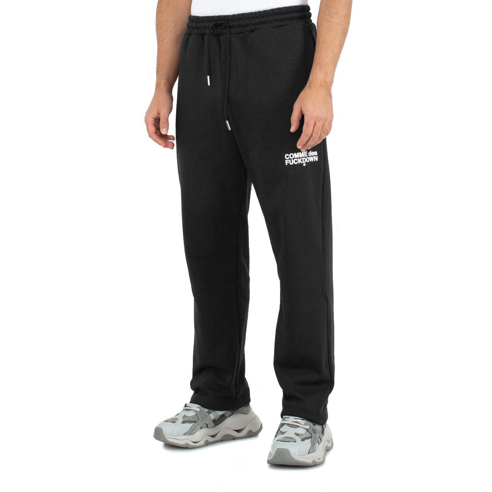 Black Cotton Men Sweatpant