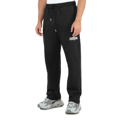 Black Cotton Men Sweatpant
