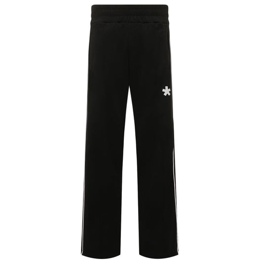 Black Polyester Men Tracksuit Trousers