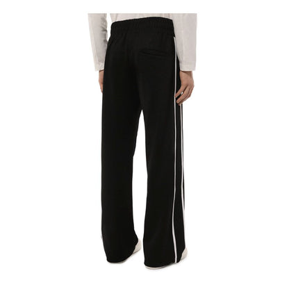 Black Polyester Men Tracksuit Trousers