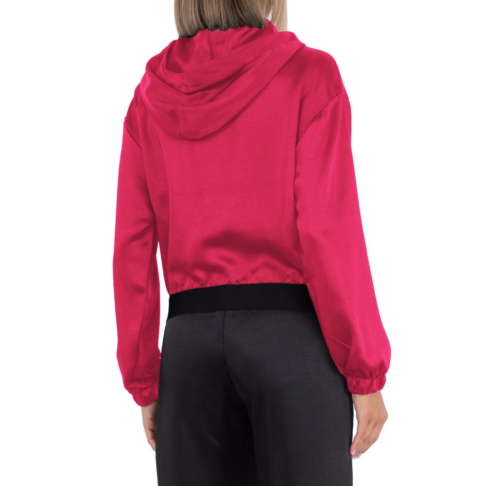Fuchsia Polyester Women Jacket