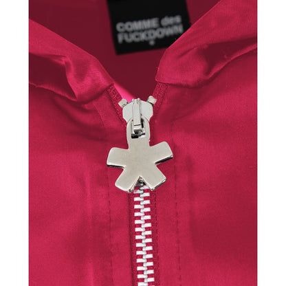 Fuchsia Polyester Women Jacket