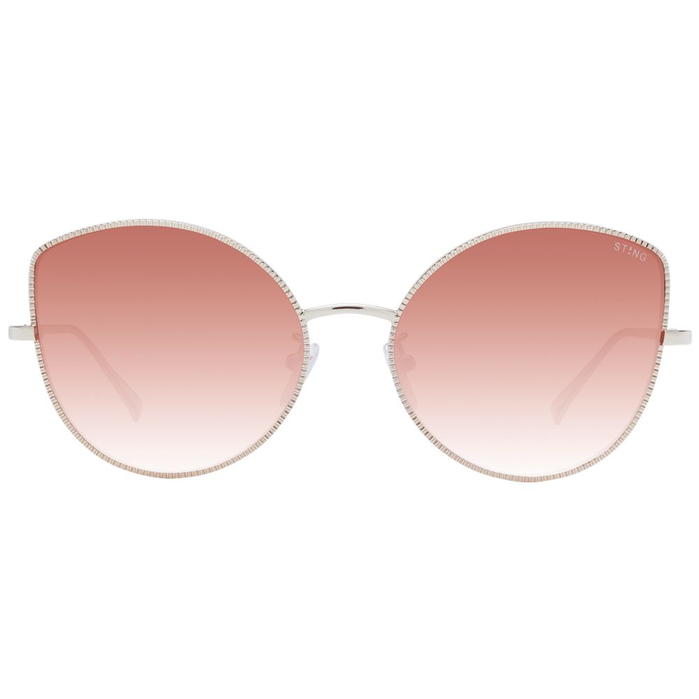 Rose Gold Metal Sunglasses