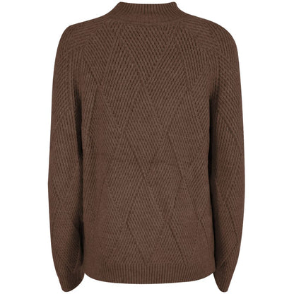 Brown Acrylic Women Sweater