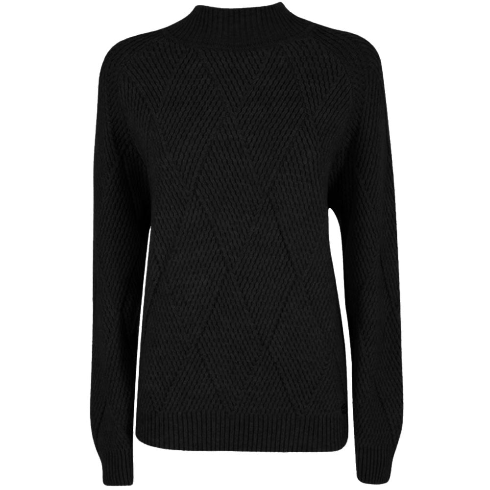 Black Acrylic Women Sweater