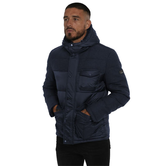 Blue Wool Men Jacket