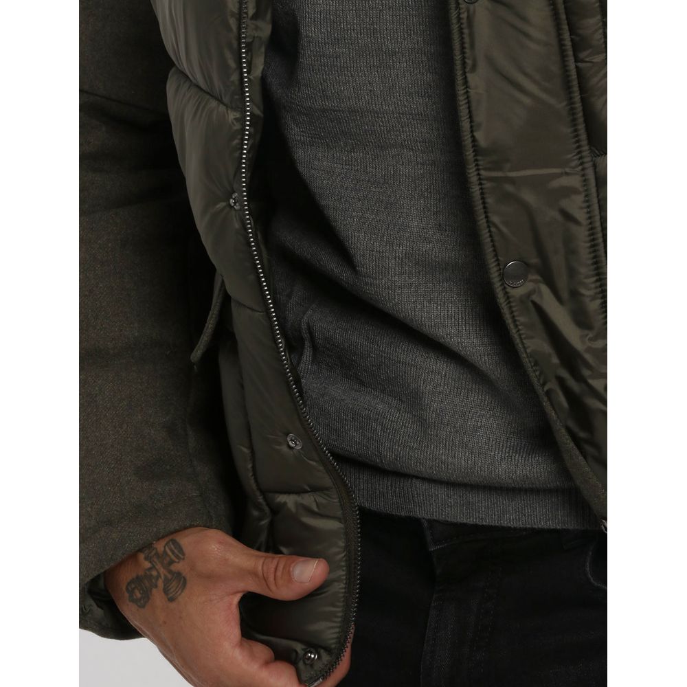 Green Wool Men Jacket