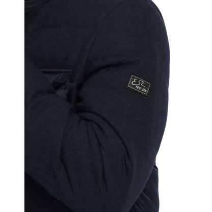 Blue Wool Men Jacket