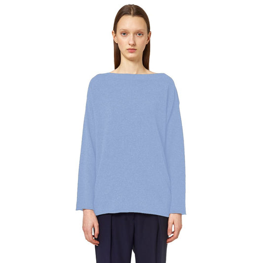 Light Blue Cashmere Women Sweater