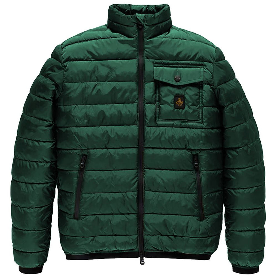 Green Nylon Men Jacket