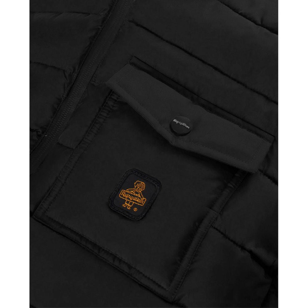Black Nylon Men Jacket