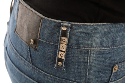 Blue Wash Cotton Boyfriend Fit Jeans