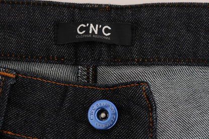 Blue Cotton Stretch Slim Fit Jeans