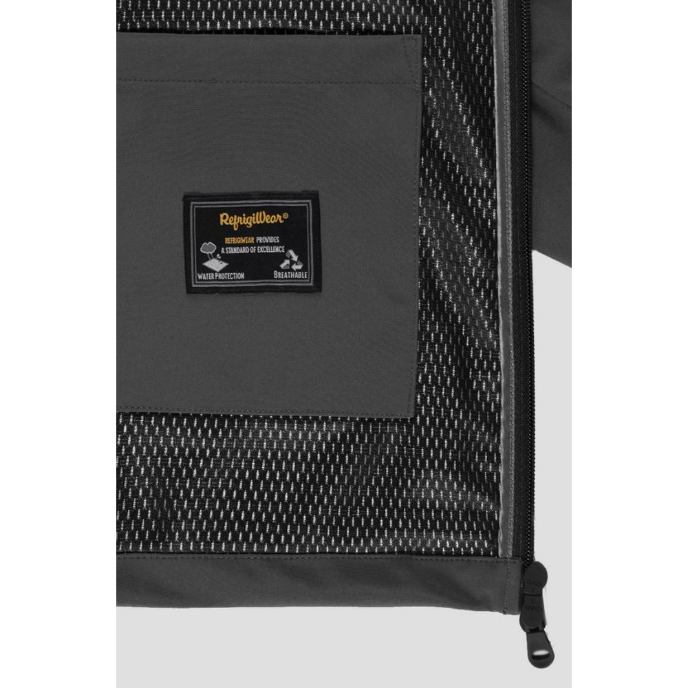 Gray Nylon Men's Bomber Jacket