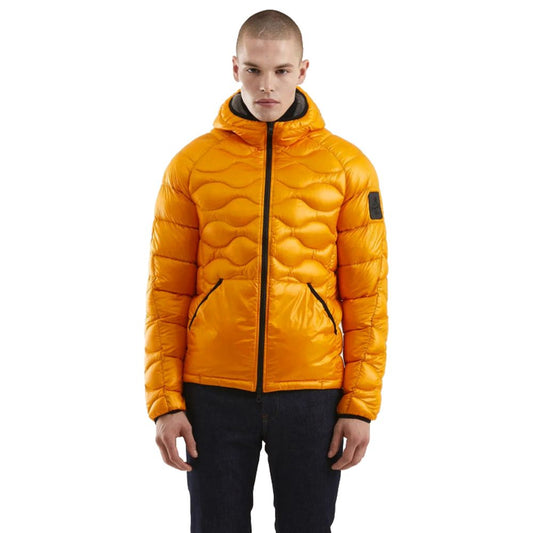Orange Nylon Men Jacket
