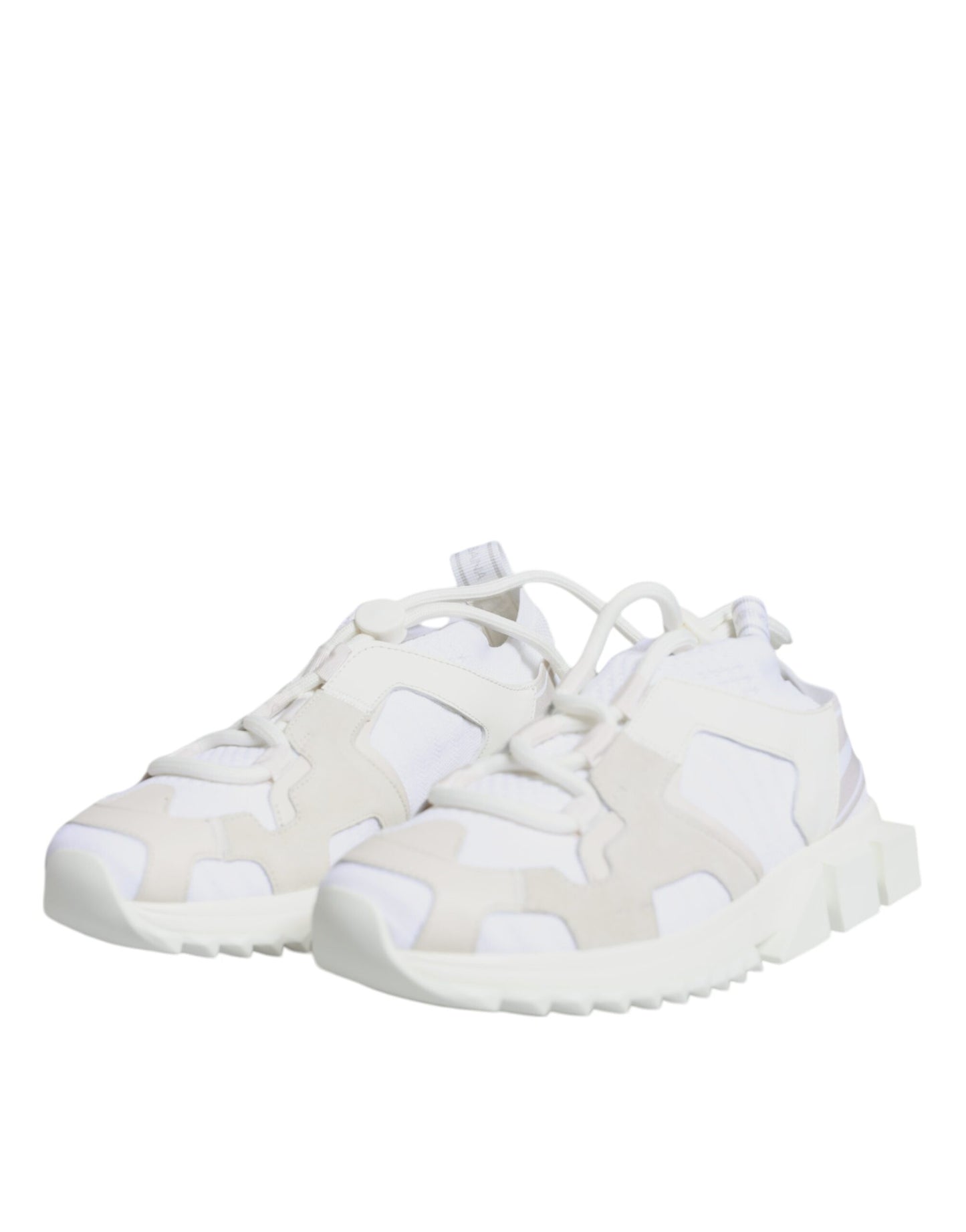 White Mesh Sorrento Trekking Sneakers Shoes
