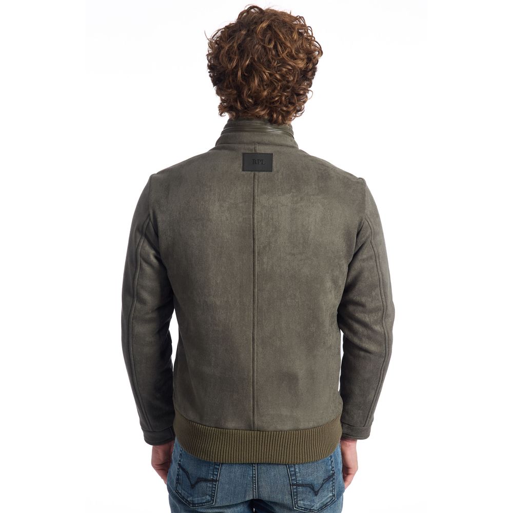 Green Eco Leather Men's Jacket
