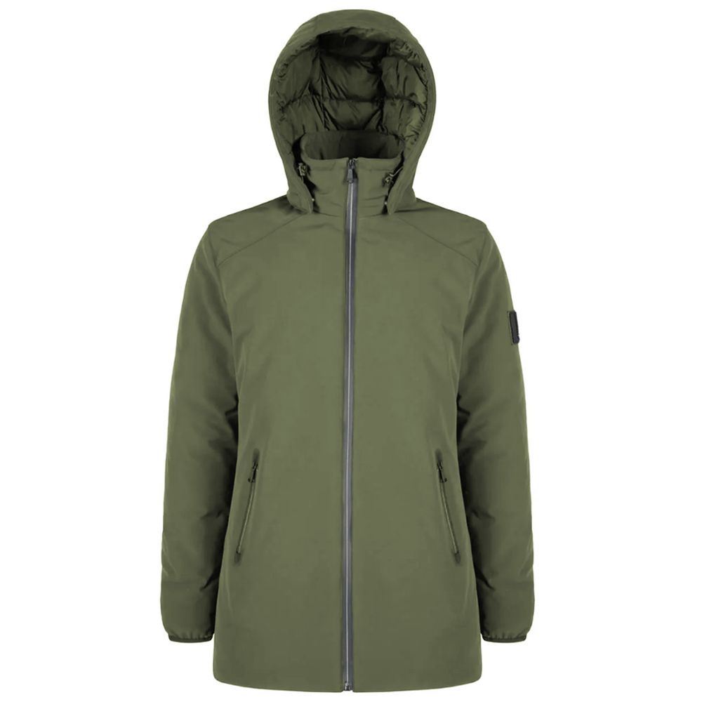 Green Nylon Men Jacket
