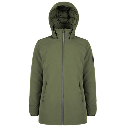 Green Nylon Men Jacket