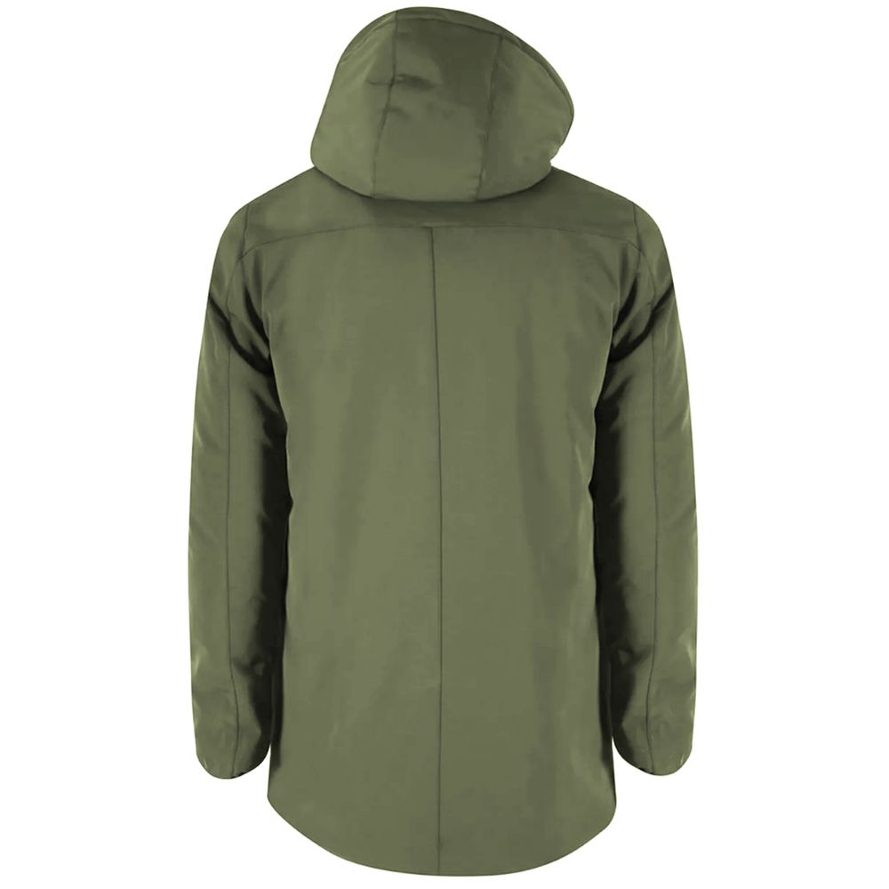 Green Nylon Men Jacket