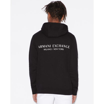 Black Cotton Hoodie