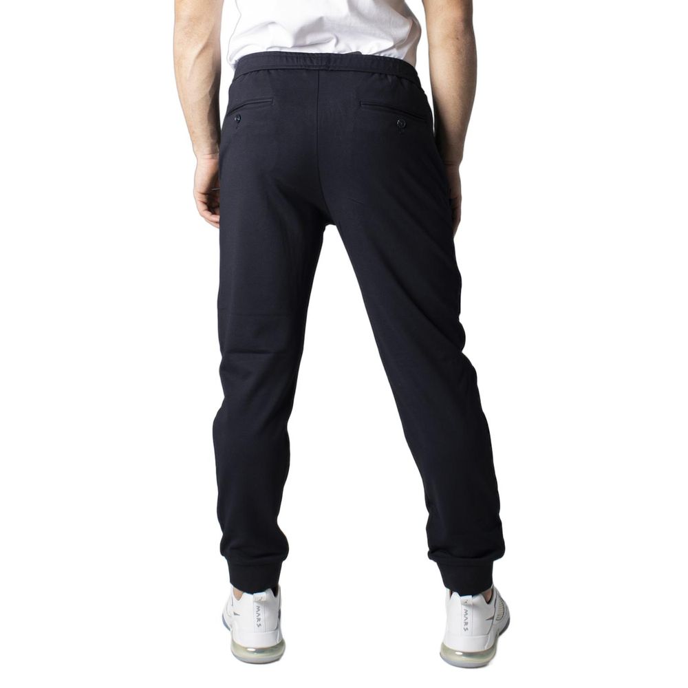 Blue Viscose Skinny Pants
