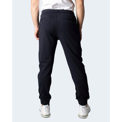 Blue Viscose Skinny Pants