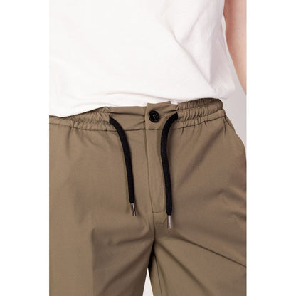 Green Nylon Bermuda Shorts
