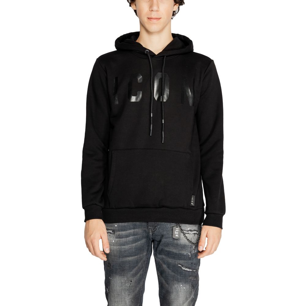 Black Cotton Hoodie