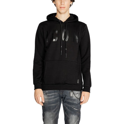 Black Cotton Hoodie