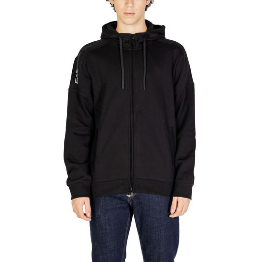 Black Cotton Hoodie