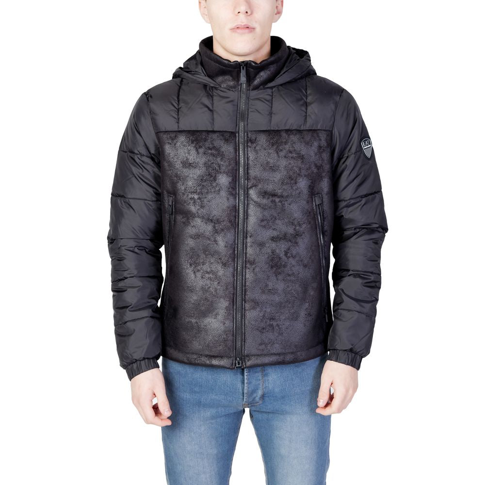 Black Polyester Shell Jacket