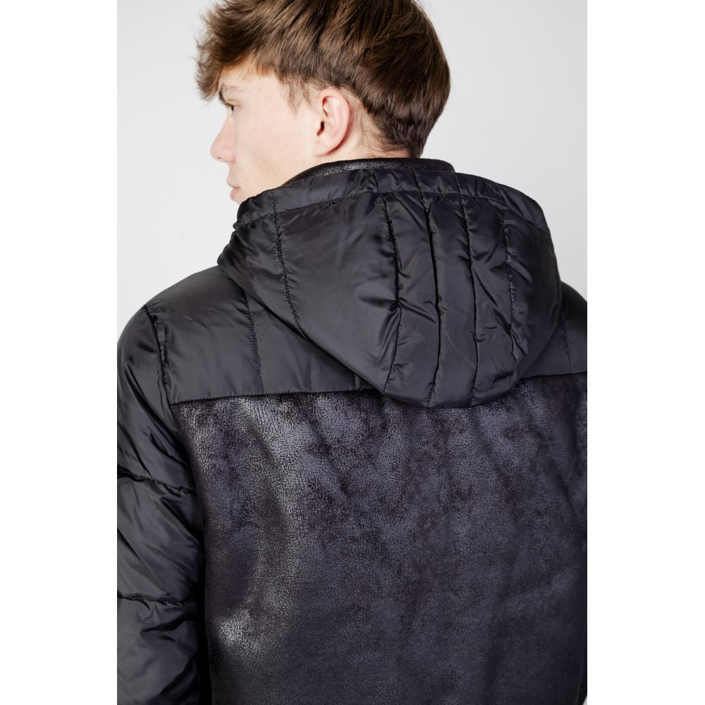 Black Polyester Shell Jacket