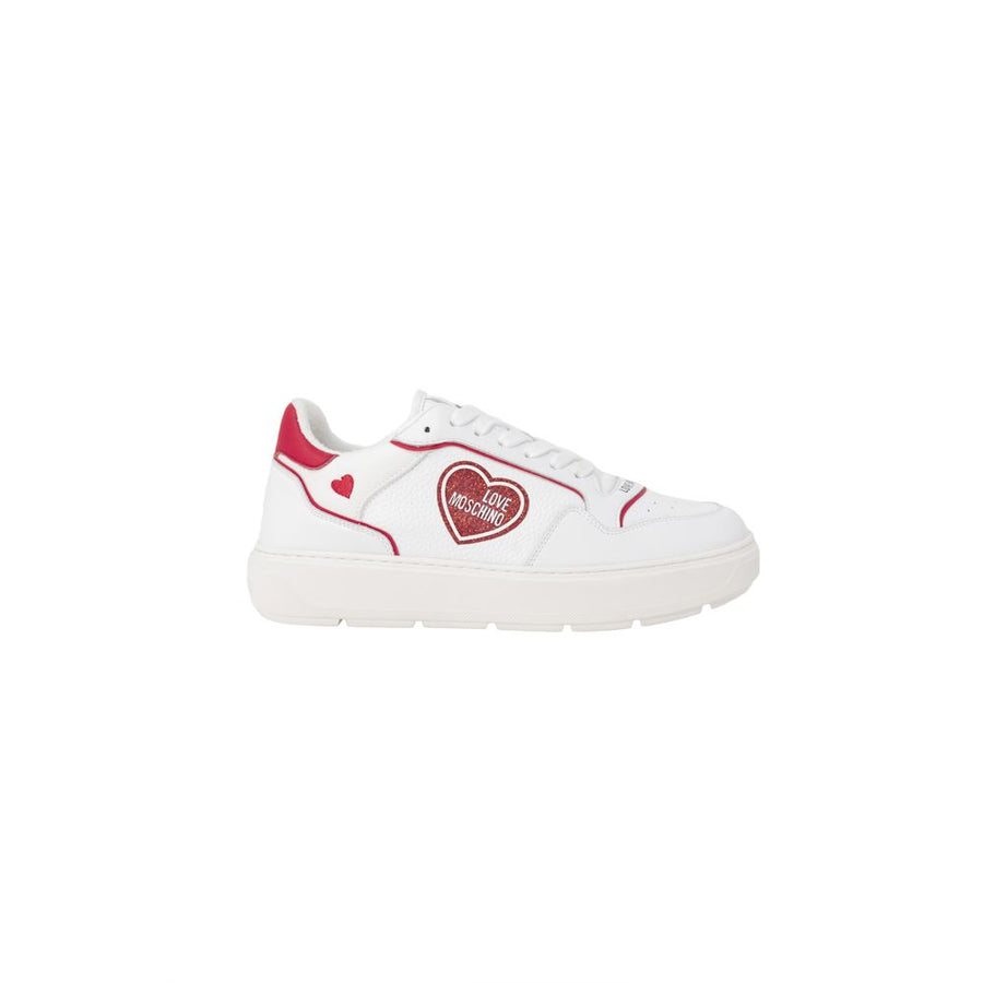 Red Polyethylene Low Top Sneakers