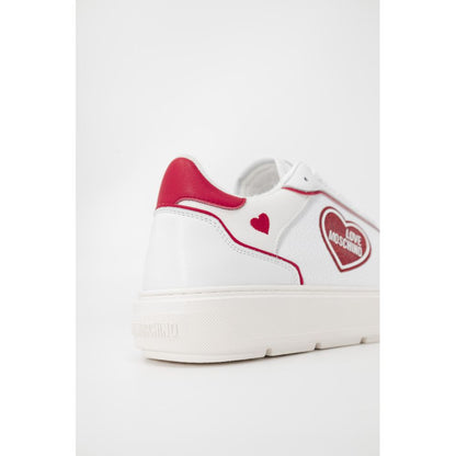 Red Polyethylene Low Top Sneakers