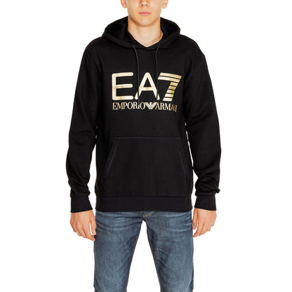 Black Cotton Hoodie