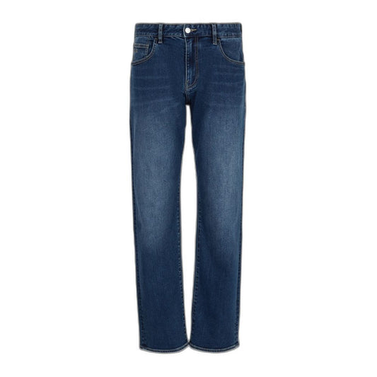 Blue Cotton Skinny Jeans