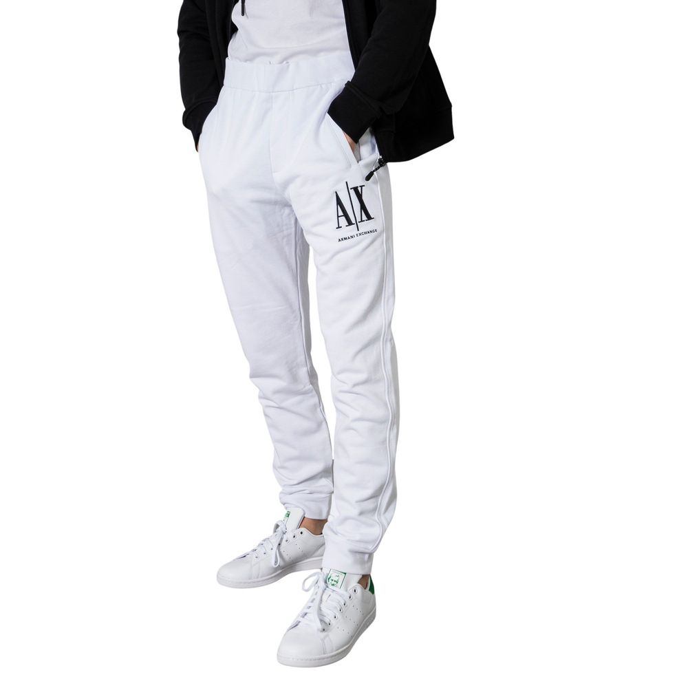 White Cotton Joggers Workout Pant
