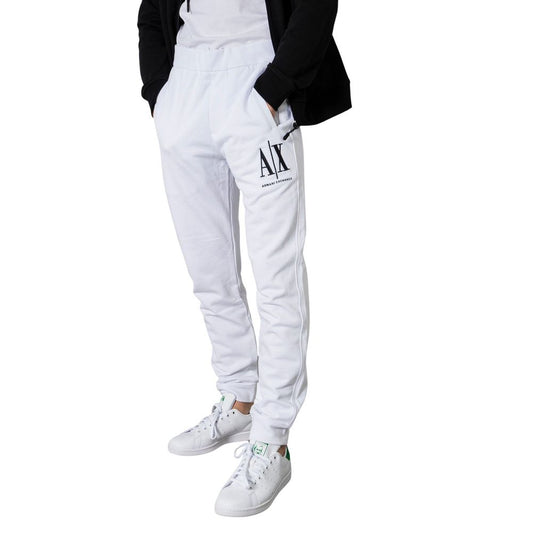 White Cotton Joggers Workout Pant