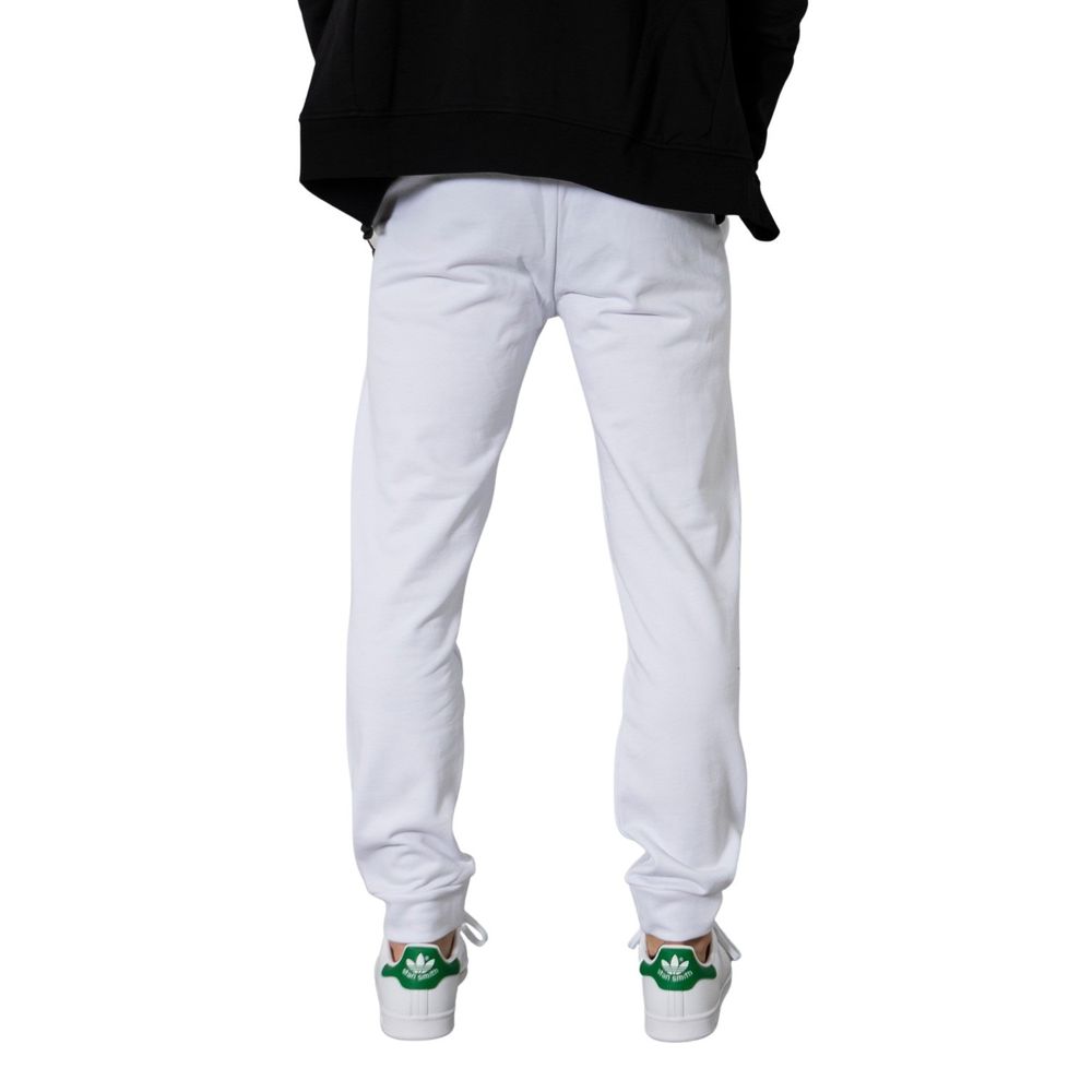 White Cotton Joggers Workout Pant