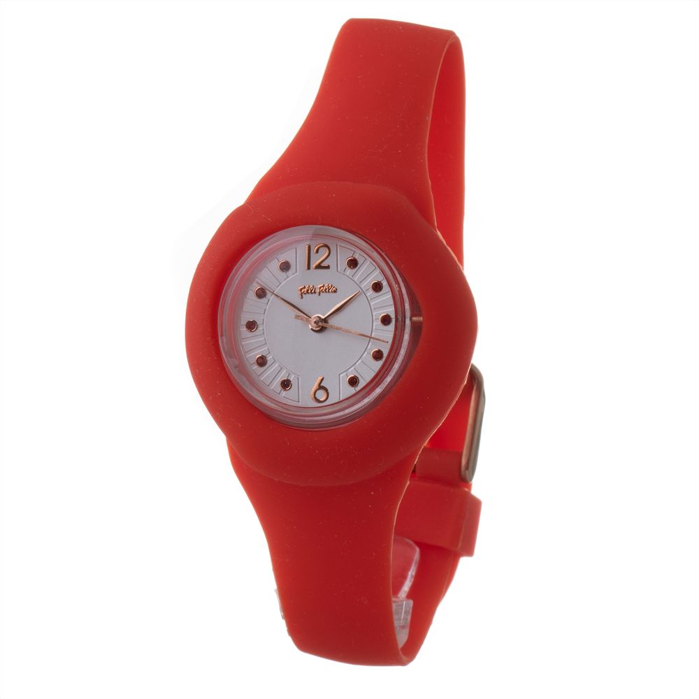 Red Synthetic Dress Watch