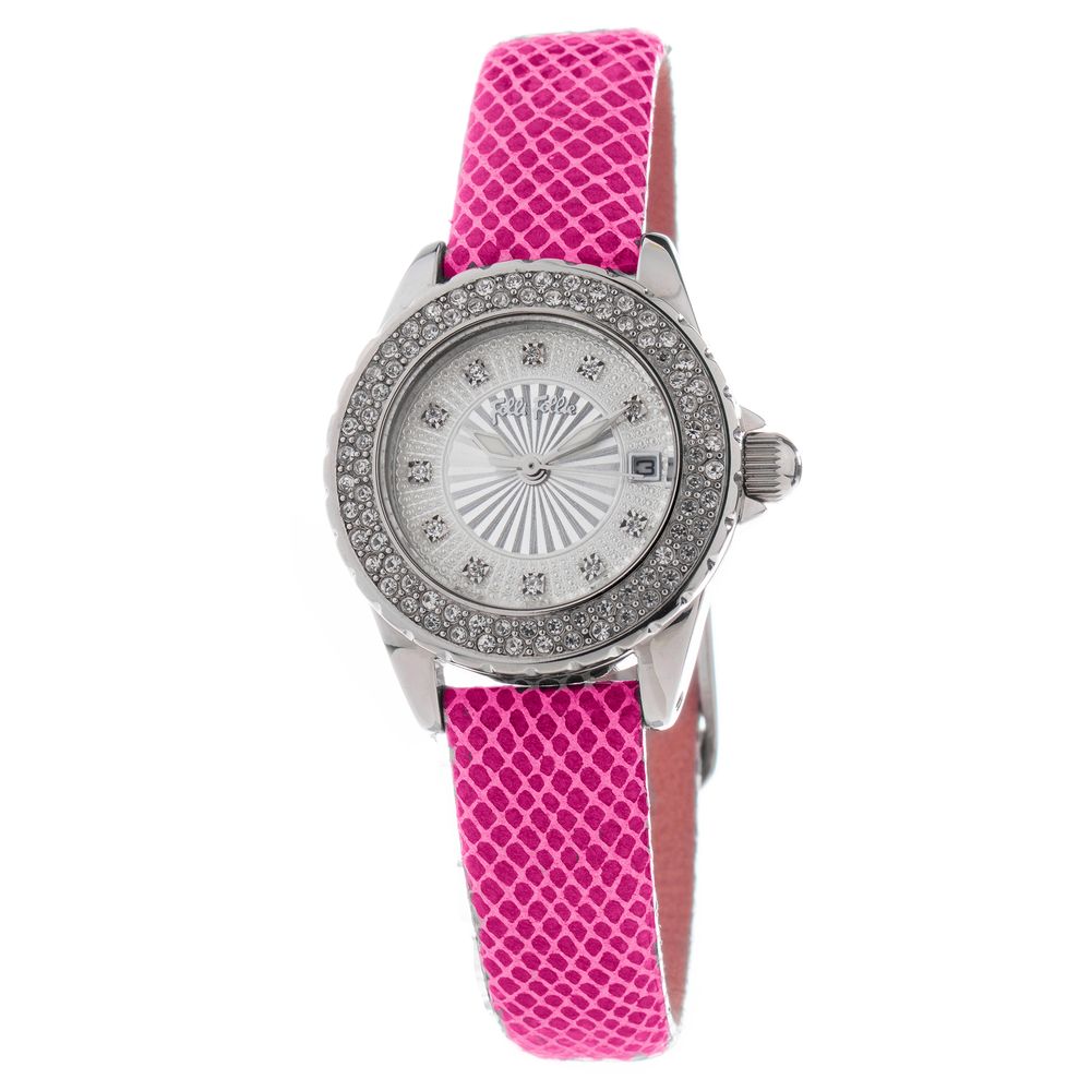 Multicolor Leather Dress Watch
