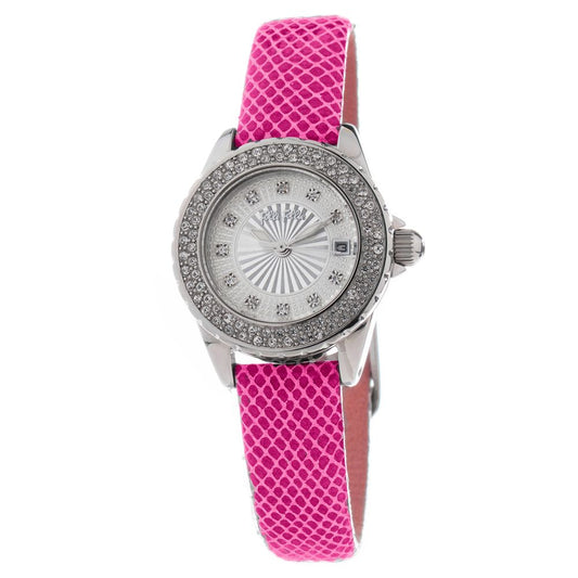 Multicolor Leather Dress Watch