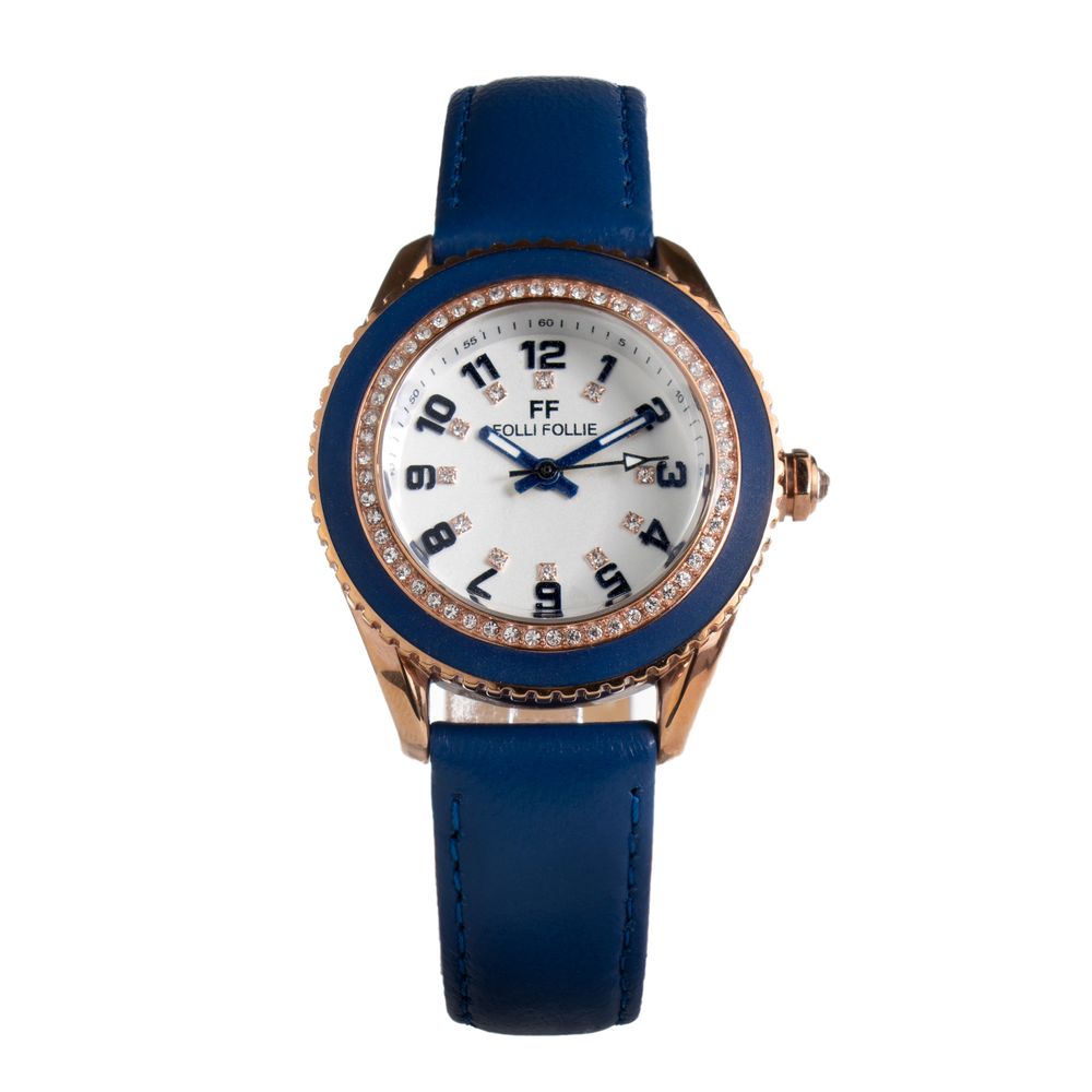 Blue Leather Dress Watch