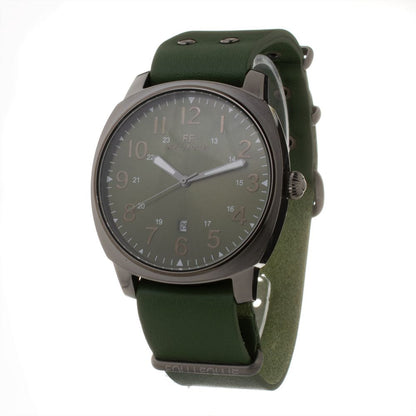 Green Leather Dress Watch