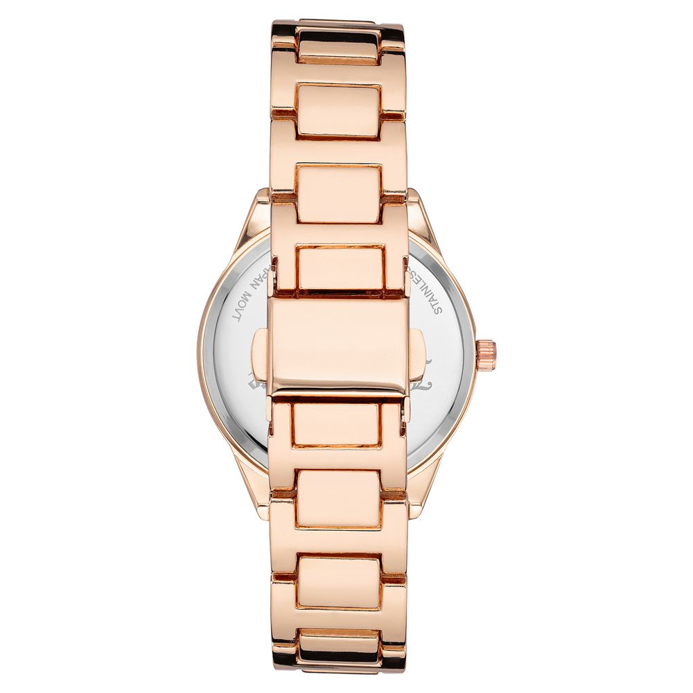Multicolor Metal Dress Watch