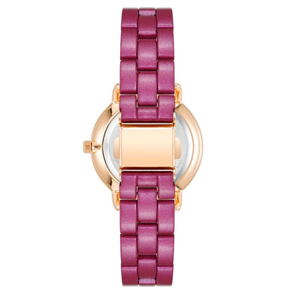 Multicolor Metal Dress Watch
